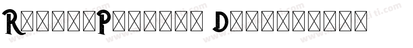 RusticPrinted Demo字体转换
